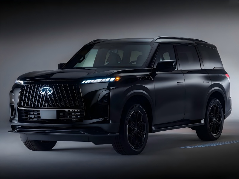 Қара сыртқы жинақ / 3.5T V6 қуаты - 2026 жылғы ресми суреттер - Infiniti Qx80 Sport нұсқасы